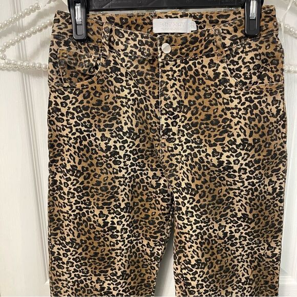 Leopard Print Matching Vest + Boot Cut Pants Set Western - Picture 8 of 16